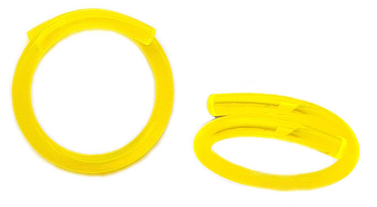 Set Schwarzlicht Schmuck in Gelb